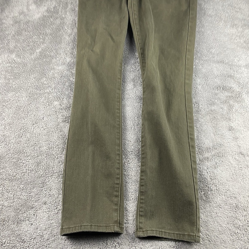 Levis Mid Rise Skinny Jeans Womens 6M 28x28 Olive Green Pants Mid Rise - Picture 2 of 15